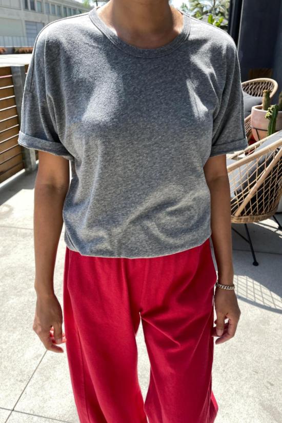  르 본 숍 반팔 티셔츠 헤르 티 헤더 그레이