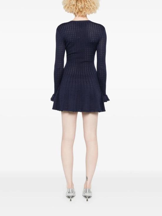 25FW 셀프 포트레이트 숏 원피스 PF25094SBL S - SELF PORTRAIT