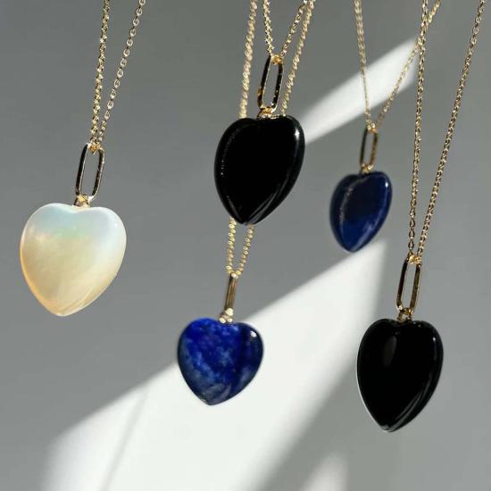  탯치 목걸이/팬던트 태치 제마 하트 매력 - THATCH