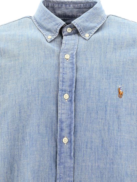 25FW 폴로 랄프로렌 긴팔 셔츠 710792042001CHAMBRAY Light blue - POLO RALPH LAUREN