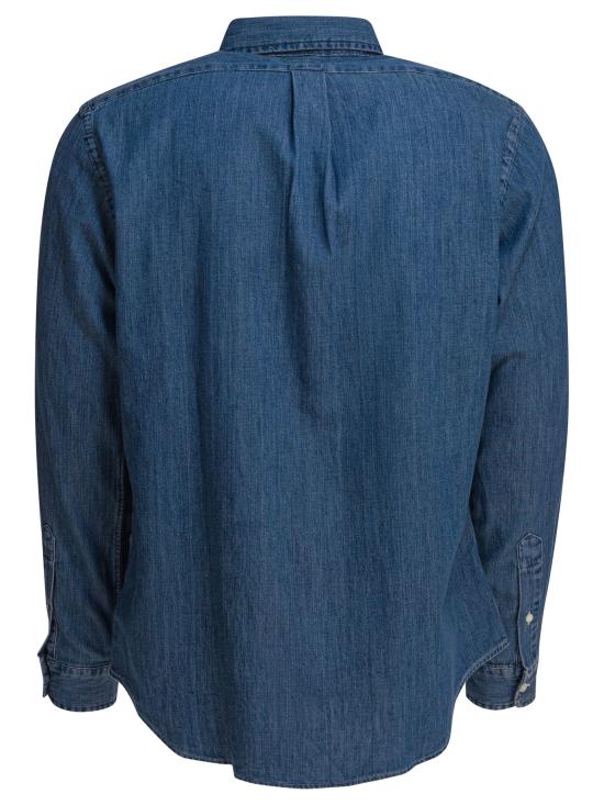 26SS 폴로 랄프로렌 포니로고 자수 데님 셔츠 7107920430001DENIM Light blue - POLO RALPH LAUREN