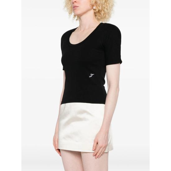 25FW 자크뮈스 반팔 티셔츠 TSW00553 AJ000233 990 BLACK - JACQUEMUS