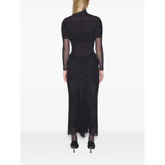 25FW 뮈글러 블라우스 BO0284 1999 BLACK - MUGLER