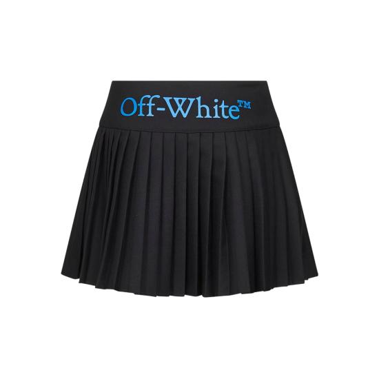 25FW 오프화이트 숏 스커트 OWCU01HF25FA B001 1047 BLACK - OFF WHITE
