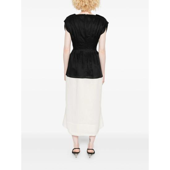 25FW 세아 미디 원피스 PF25 080 MULTI BLACK WHITE - SEA