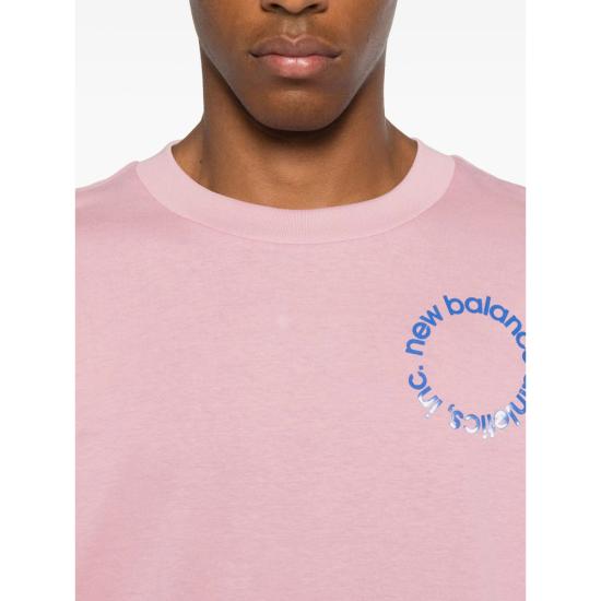 25FW 뉴발란스 반팔 티셔츠 MT53926PTF PINK - NEW BALANCE