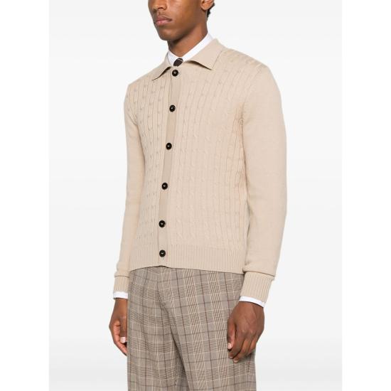 25FW 어니스트 더블유 베이커 가디건 KN170 EM56 CAMEL NEUTRALS - ERNEST W. BAKER