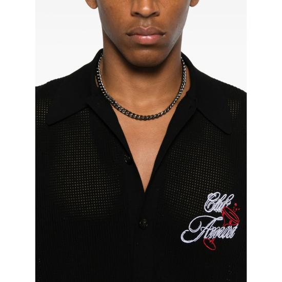 25FW 아미리 반팔 셔츠 AMKNIR1035 BLACK - AMIRI