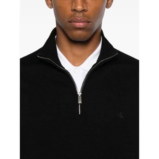 25FW 캘빈클라인 집업 니트 LV04LD318G BLACK - CALVIN KLEIN