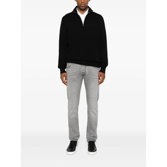 25FW 캘빈클라인 집업 니트 LV04LD318G BLACK - CALVIN KLEIN