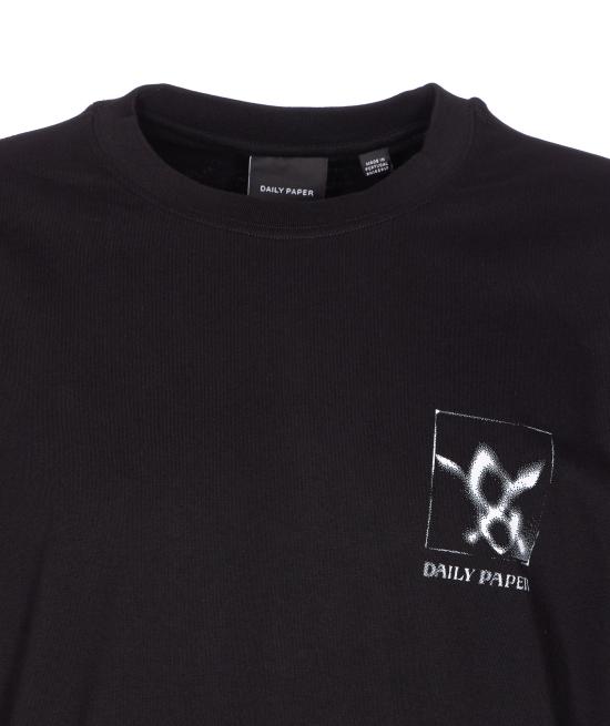 25FW 데일리 페이퍼 반팔 티셔츠 2521099 BLACK Black - DAILY PAPER