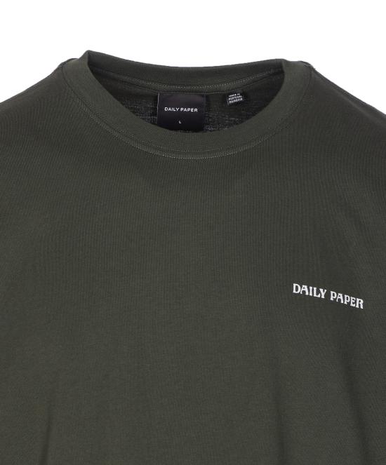 25FW 데일리 페이퍼 반팔 티셔츠 2521047 ROSIN GREEN Green - DAILY PAPER