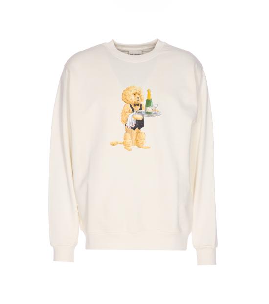 25FW 드롤드무슈 긴팔 티셔츠 SW182 CO127OW White