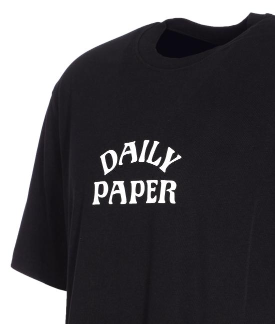25FW 데일리 페이퍼 반팔 티셔츠 2521125 BLACK Black - DAILY PAPER