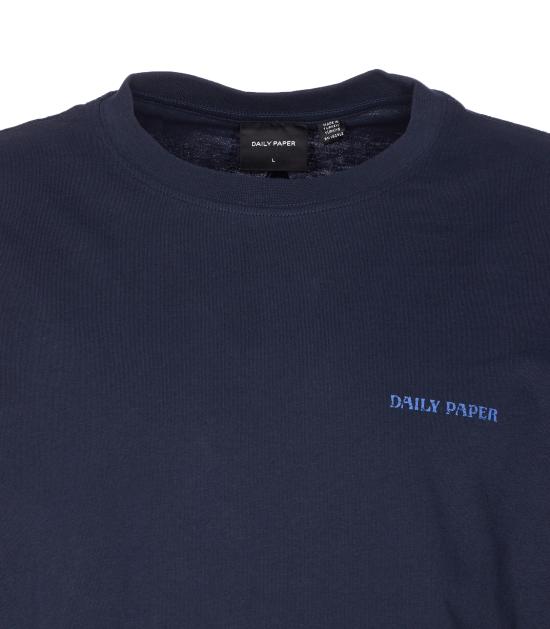 25FW 데일리 페이퍼 반팔 티셔츠 2521053 SKY CAPTAIN BLUE Blue - DAILY PAPER
