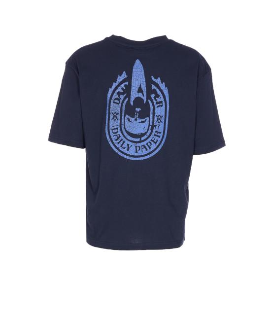 25FW 데일리 페이퍼 반팔 티셔츠 2521053 SKY CAPTAIN BLUE Blue - DAILY PAPER