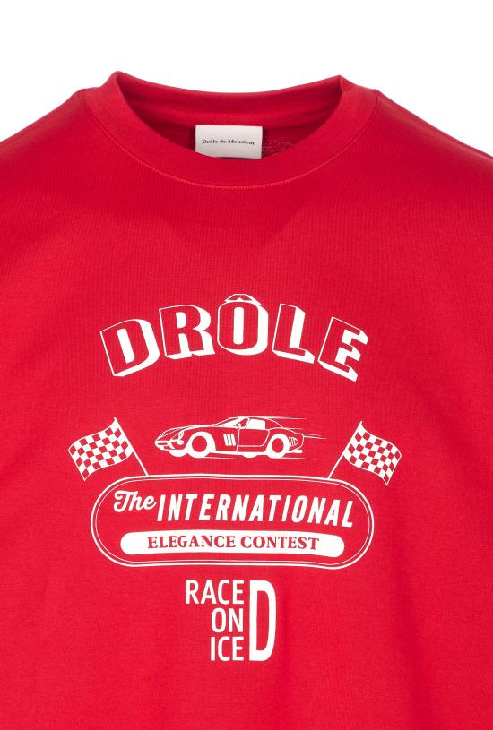 25FW 드롤드무슈 반팔 티셔츠 TS279 CO195RD Red - DROLE DE MONSIEUR