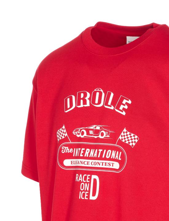 25FW 드롤드무슈 반팔 티셔츠 TS279 CO195RD Red - DROLE DE MONSIEUR