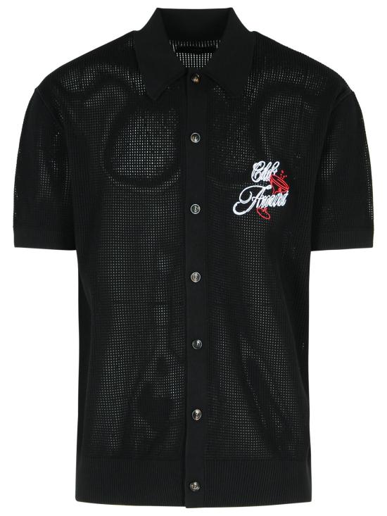 25FW 아미리 반팔 셔츠 AMKNIR1035BLACK Black