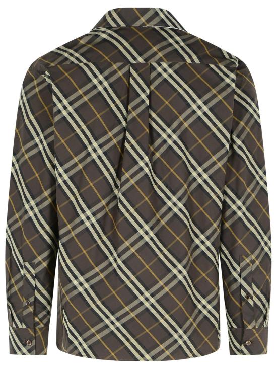 25FW 버버리 릴랙스핏 체크 코튼 셔츠 8115089B2412 Brown - BURBERRY