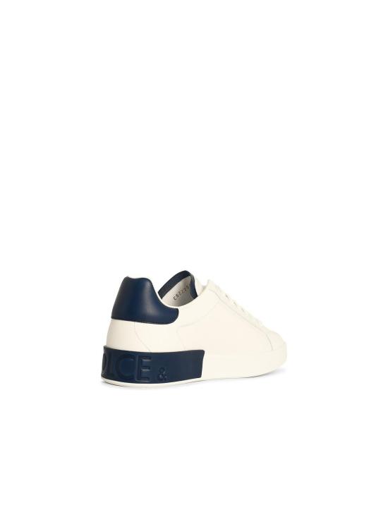 25FW 돌체앤가바나 카프스킨 포르토피노 스니커즈 CS2278A9U7389951 White - DOLCE & GABBANA