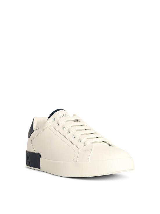 25FW 돌체앤가바나 카프스킨 포르토피노 스니커즈 CS2278A9U7389951 White - DOLCE & GABBANA