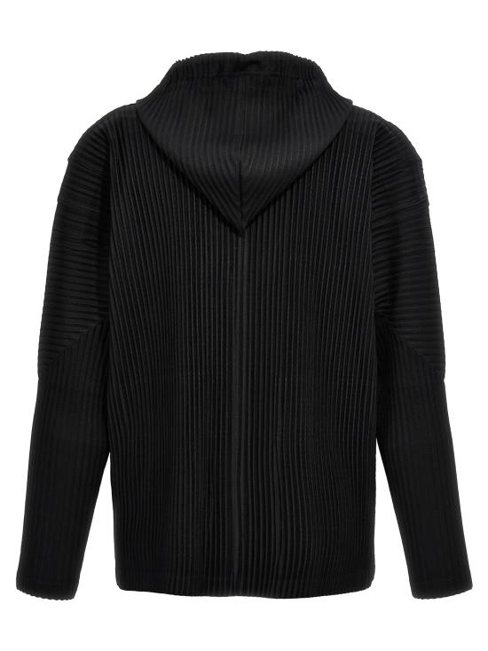25FW 옴므 플리세 이세이 미야케 후드 티셔츠 HP58JL07115 BLACK DOM - HOMME PLISSE' ISSEY MIYAKE