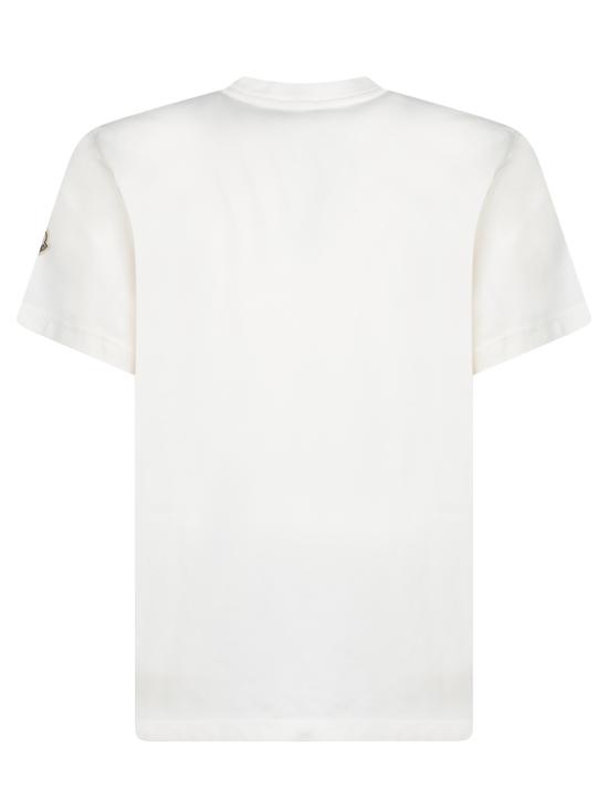 25FW 몽클레어 로고 코튼 티셔츠 8C0005789AZ9034 WHITE DOM - MONCLER