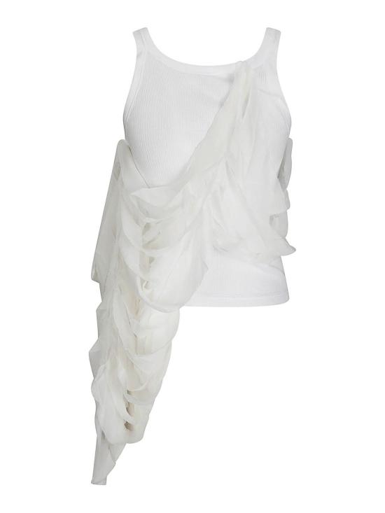  마리아 칼데라라 민소매 티셔츠 T1101 White - MARIA CALDERARA