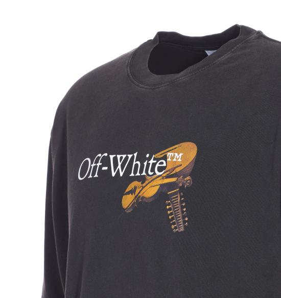 25FW 오프화이트 반팔 티셔츠 OMAA120F25JER00V 1301 Black - OFF WHITE