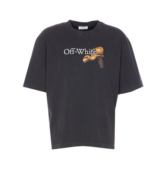 25FW 오프화이트 반팔 티셔츠 OMAA120F25JER00V 1301 Black