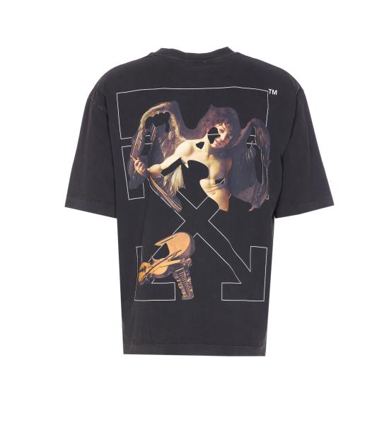 25FW 오프화이트 반팔 티셔츠 OMAA120F25JER00V 1301 Black - OFF WHITE