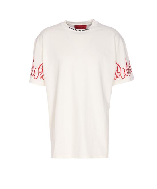 25FW 비전오브슈퍼 반팔 티셔츠 VS024TE OFF WHITE RED White