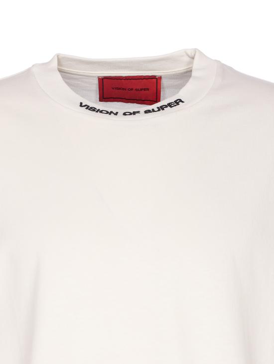 25FW 비전오브슈퍼 반팔 티셔츠 VS024TE OFF WHITE RED White - VISION OF SUPER