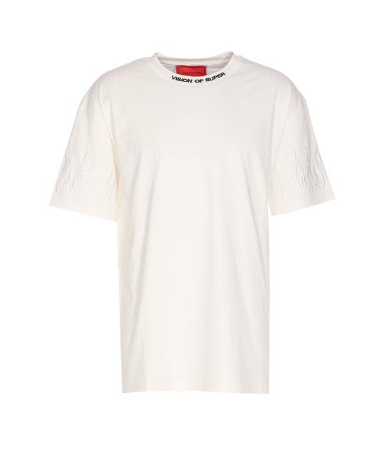 25FW 비전오브슈퍼 반팔 티셔츠 VS024TE OFF WHITE GREY White