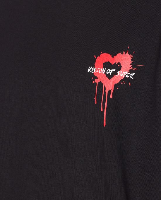 25FW 비전오브슈퍼 반팔 티셔츠 VS020TD BLACK Black - VISION OF SUPER