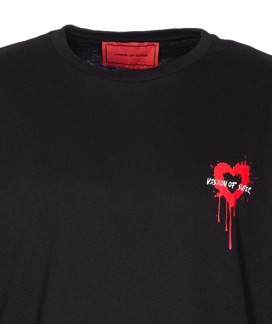 25FW 비전오브슈퍼 반팔 티셔츠 VS020TD BLACK Black - VISION OF SUPER