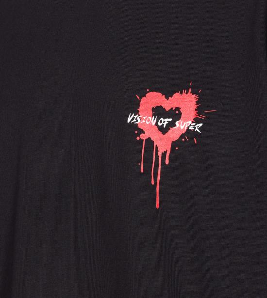 25FW 비전오브슈퍼 반팔 티셔츠 VS003TE BLACK Black - VISION OF SUPER