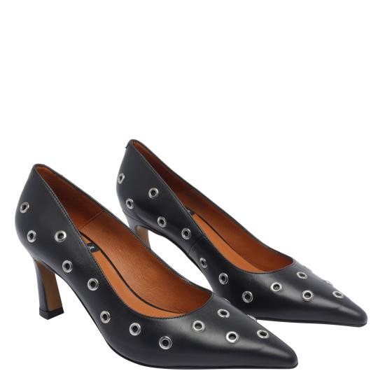 25FW 엔젤 알라르콘 힐/펌프스 25557 458BSAVANE NEGRO Black - ANGEL ALARCON