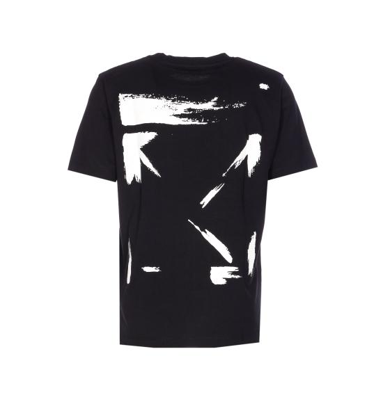 25FW 오프화이트 반팔 티셔츠 OMAA027F25JER008 1001 Black - OFF WHITE