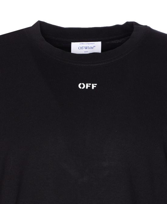 25FW 오프화이트 반팔 티셔츠 OMAA027F25JER008 1001 Black - OFF WHITE