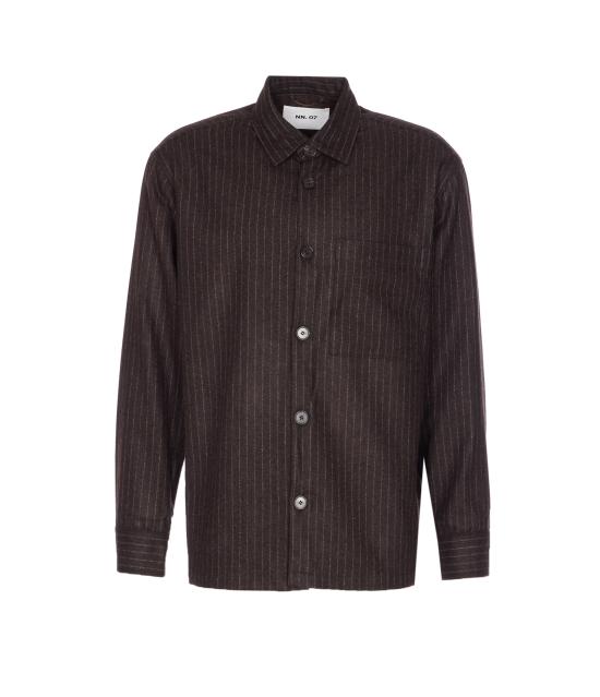 25FW 엔엔07 셔츠 2560000186 BROWN STRIPE Brown