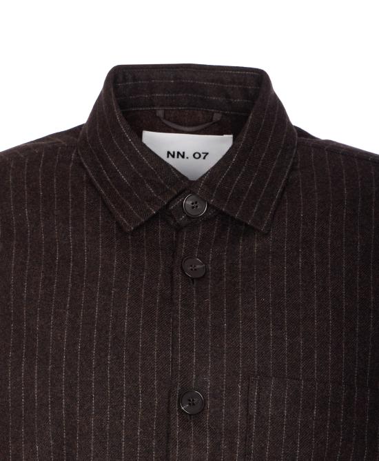 25FW 엔엔07 셔츠 2560000186 BROWN STRIPE Brown - NN07
