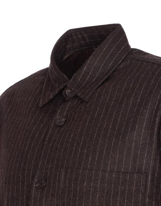 25FW 엔엔07 셔츠 2560000186 BROWN STRIPE Brown - NN07