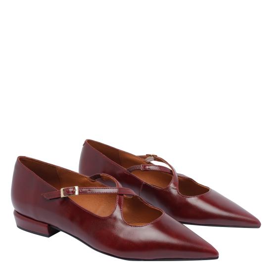 25FW 엔젤 알라르콘 플랫 슈즈 25531 620BSIERRA ANTIK BURDEOS Red - ANGEL ALARCON