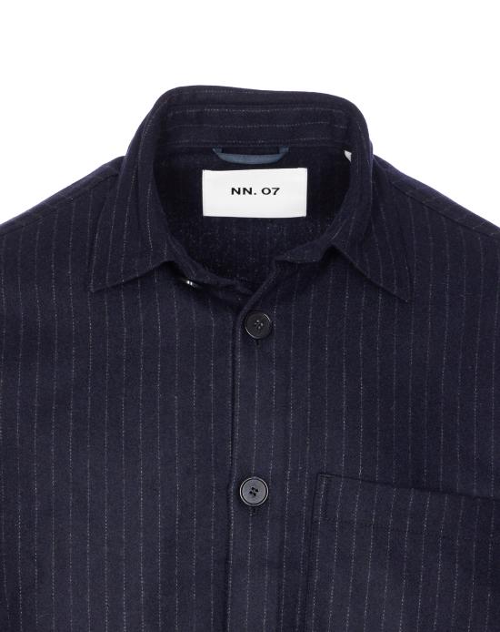 25FW 엔엔07 셔츠 2560000186 NAVY STRIPE Blue - NN07
