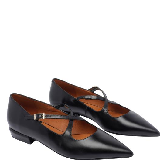 25FW 엔젤 알라르콘 플랫 슈즈 25531 620BSIERRA ANTIK NEGRO Black - ANGEL ALARCON