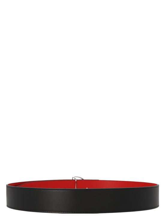 26SS 크리스챤 루부탱 가죽 벨트 1225084Q501 Black - CHRISTIAN LOUBOUTIN