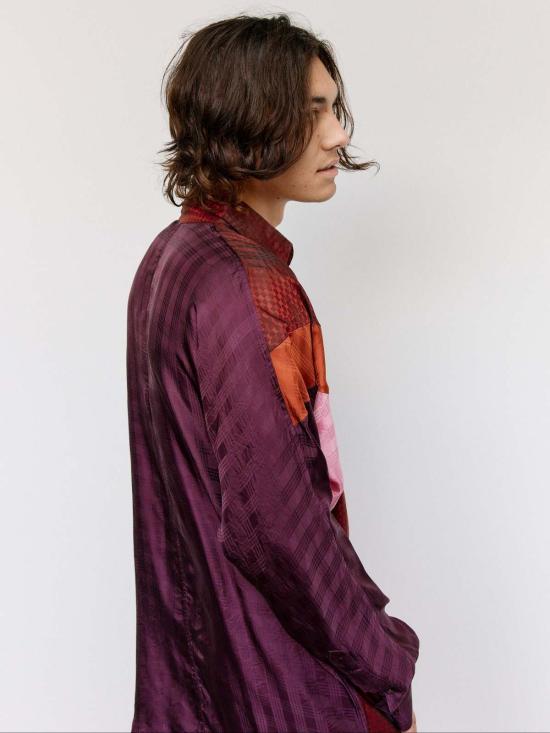  에드워드 커밍 긴팔 셔츠 큐프로 새그 암 플렉스 셔츠 - EDWARD CUMING