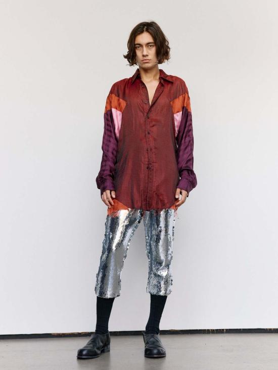  에드워드 커밍 긴팔 셔츠 큐프로 새그 암 플렉스 셔츠 - EDWARD CUMING